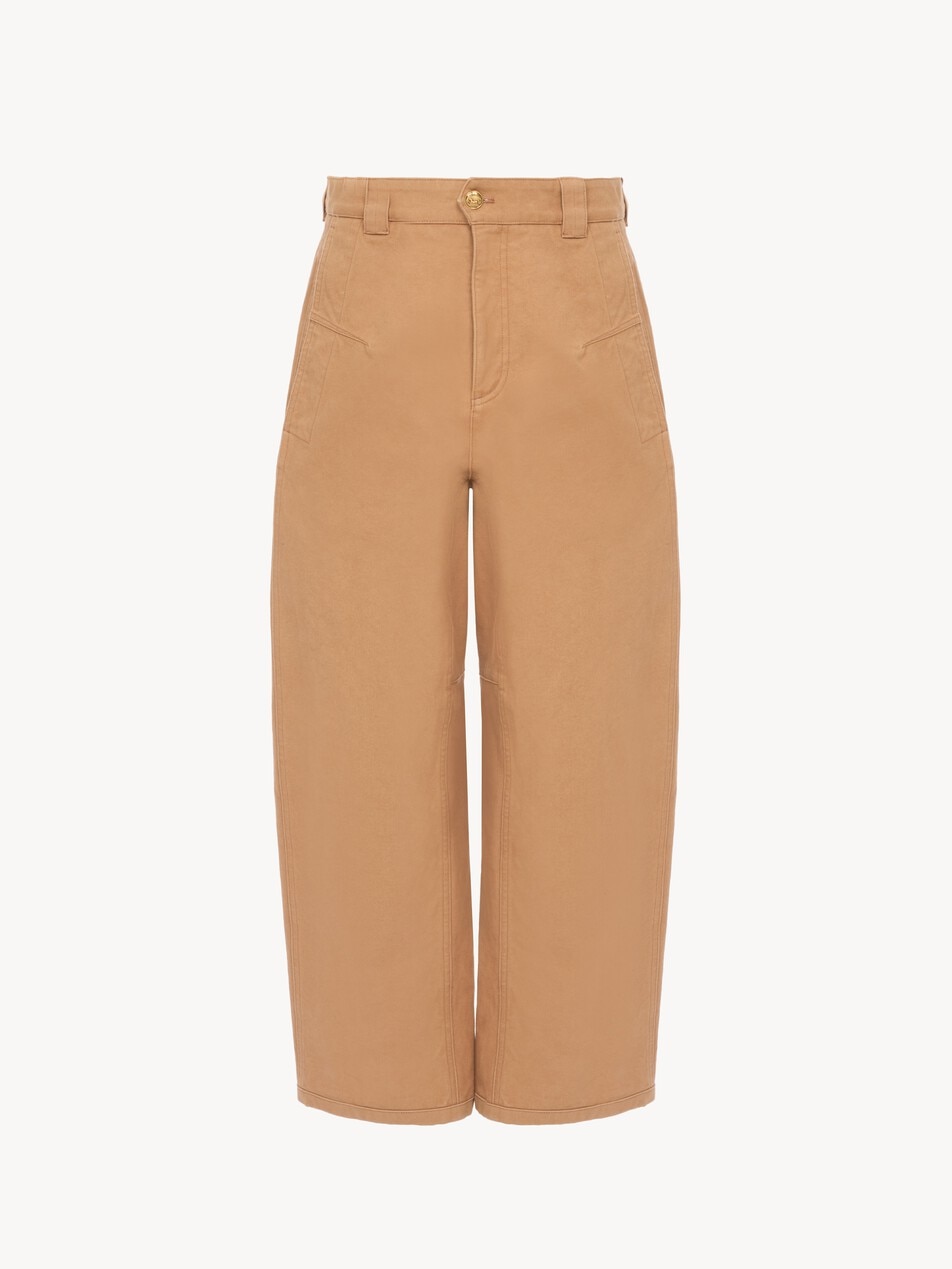Barrel-leg trousers in cotton canvas  - Packshot