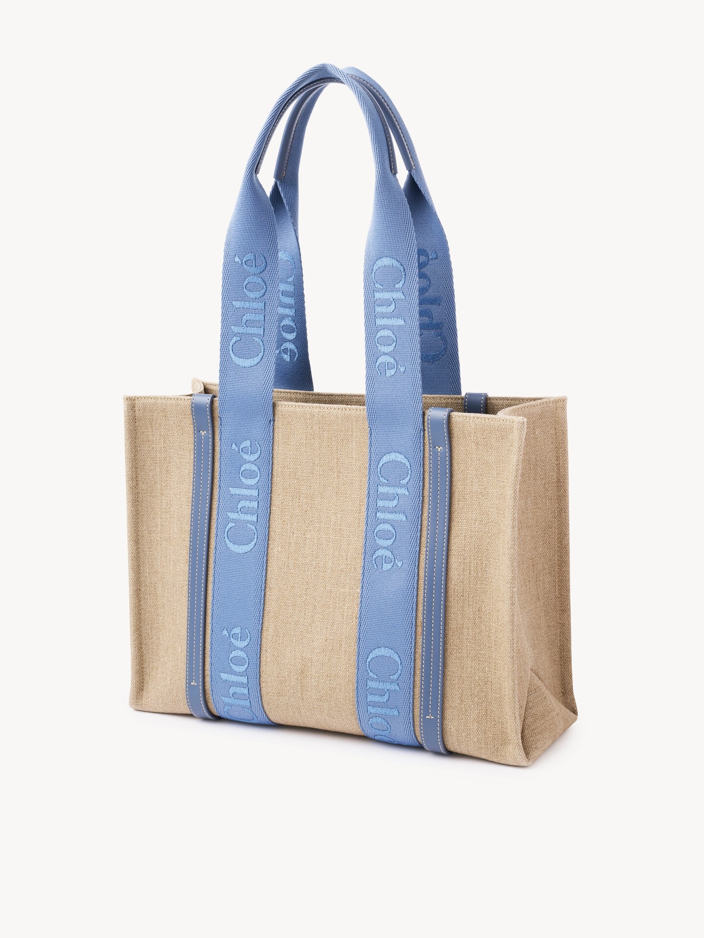 Sac cabas Woody en toile de lin - 4