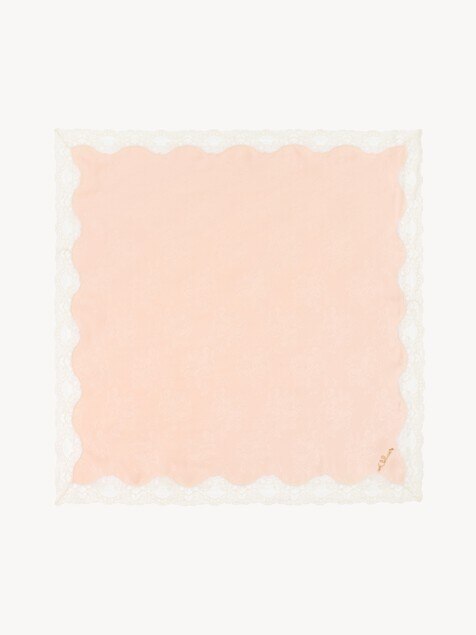 The Chlo&eacute; Poetic square scarf in silk & lace