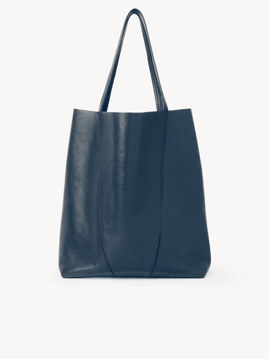 Large Chlo&eacute; Spin tote bag in grained leather - 4