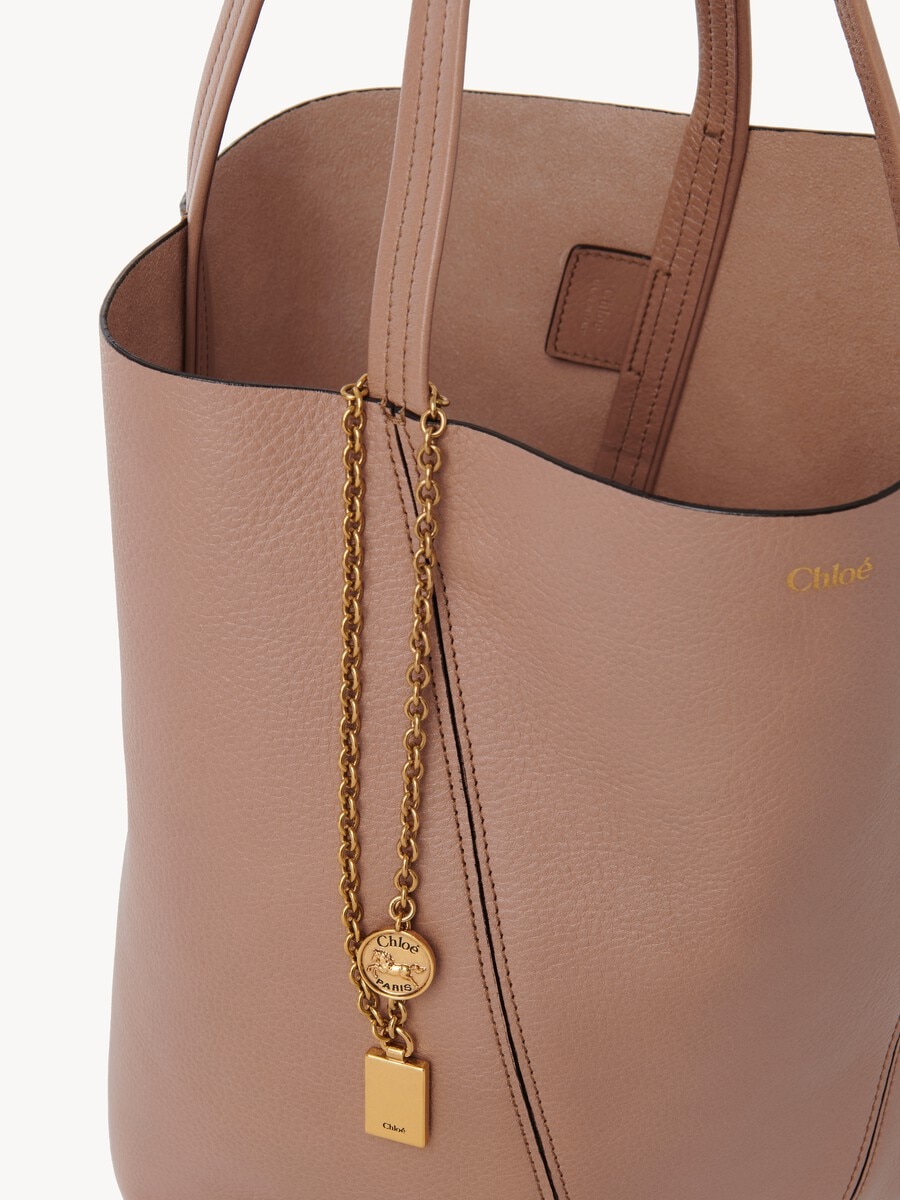 Chlo&eacute; Spin tote bag in grained leather - 6