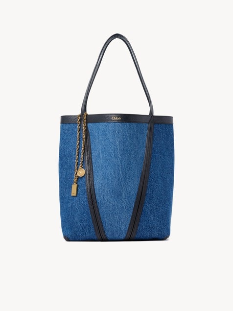 Chlo&eacute; Spin tote bag in denim