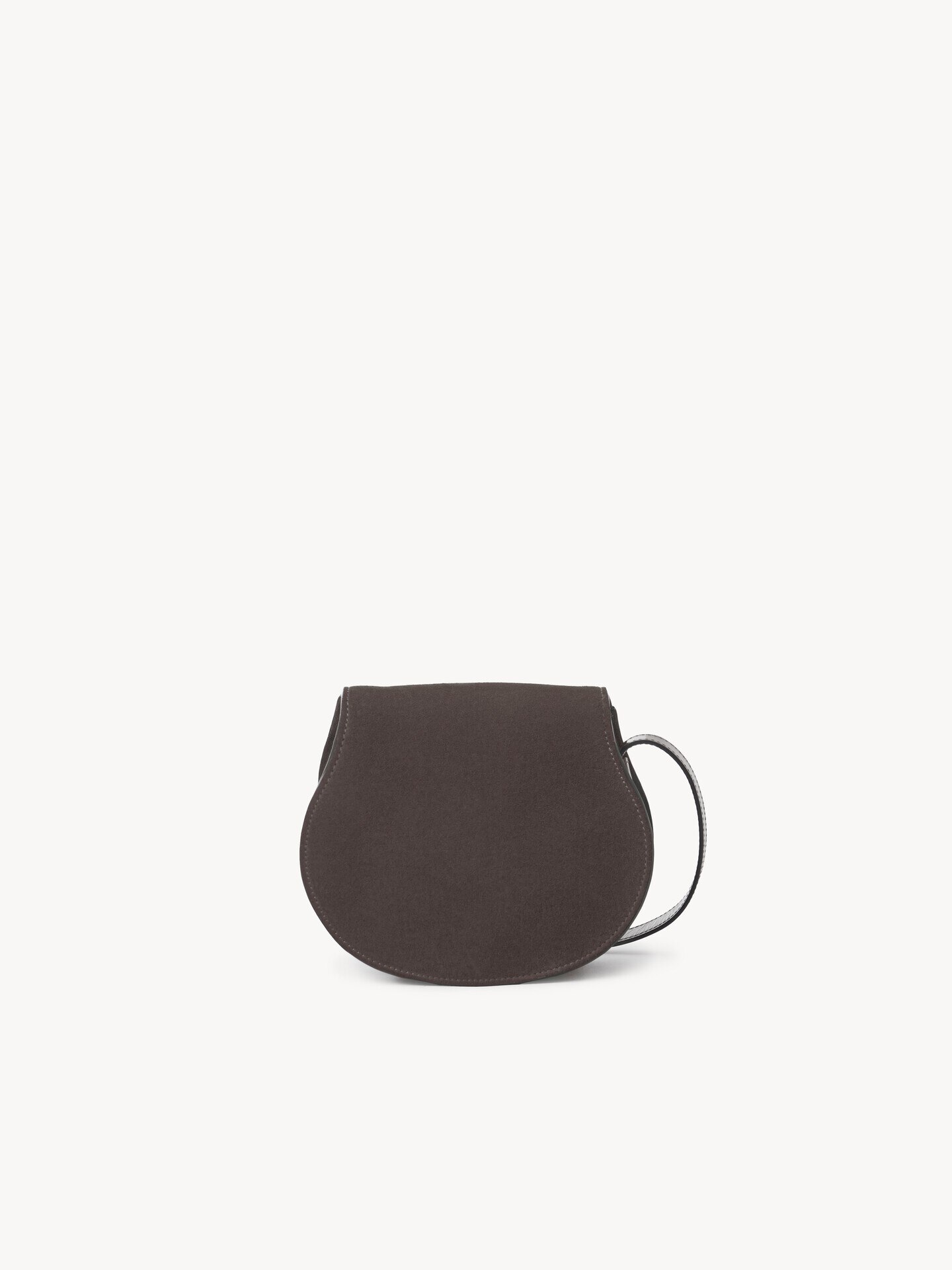 Small Marcie saddle bag in suede leather - 4