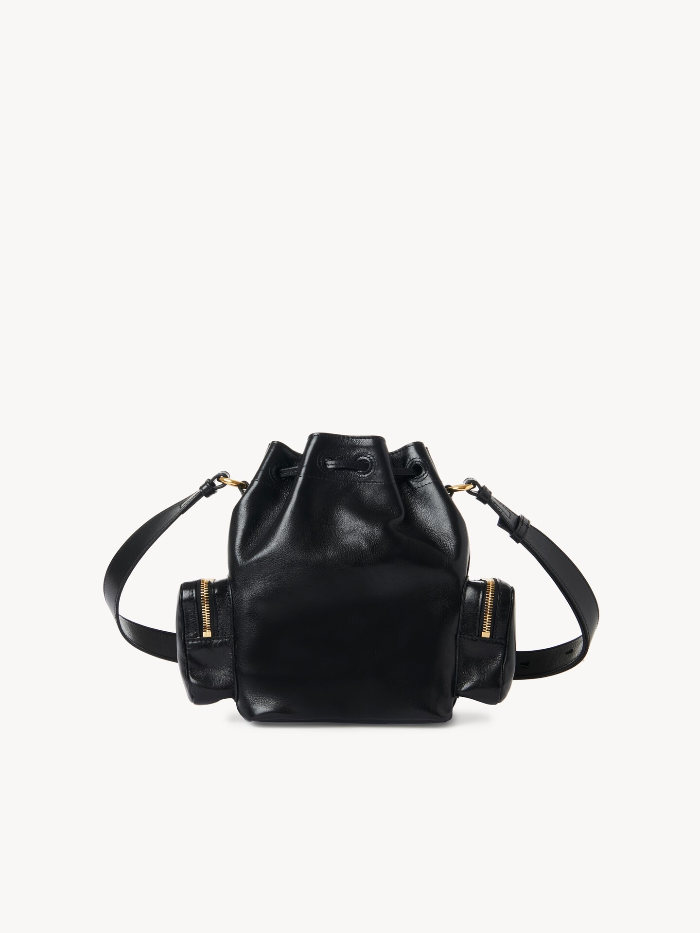 Camera Bucket bag in shiny leather - 5