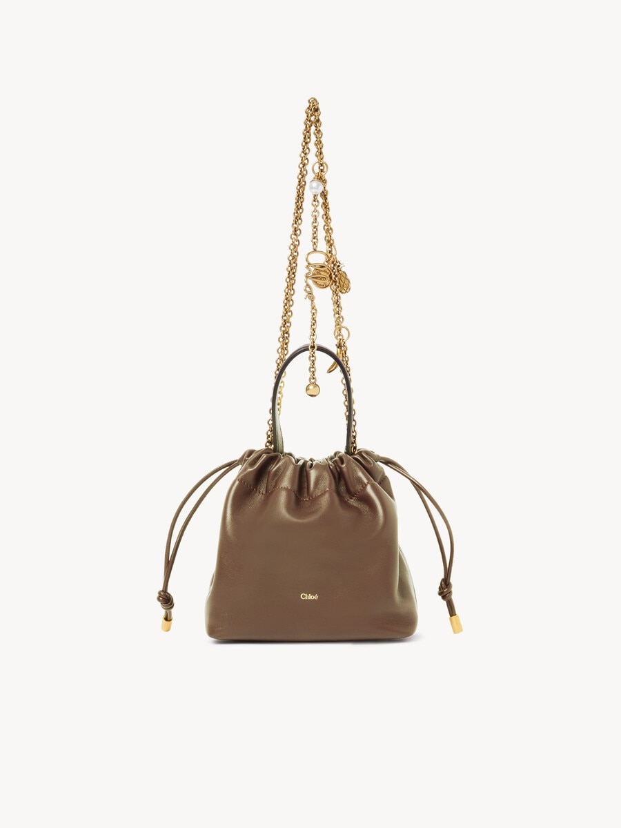 Mini Chlo&eacute; Icons shoulder bag with chain in soft leather - 1