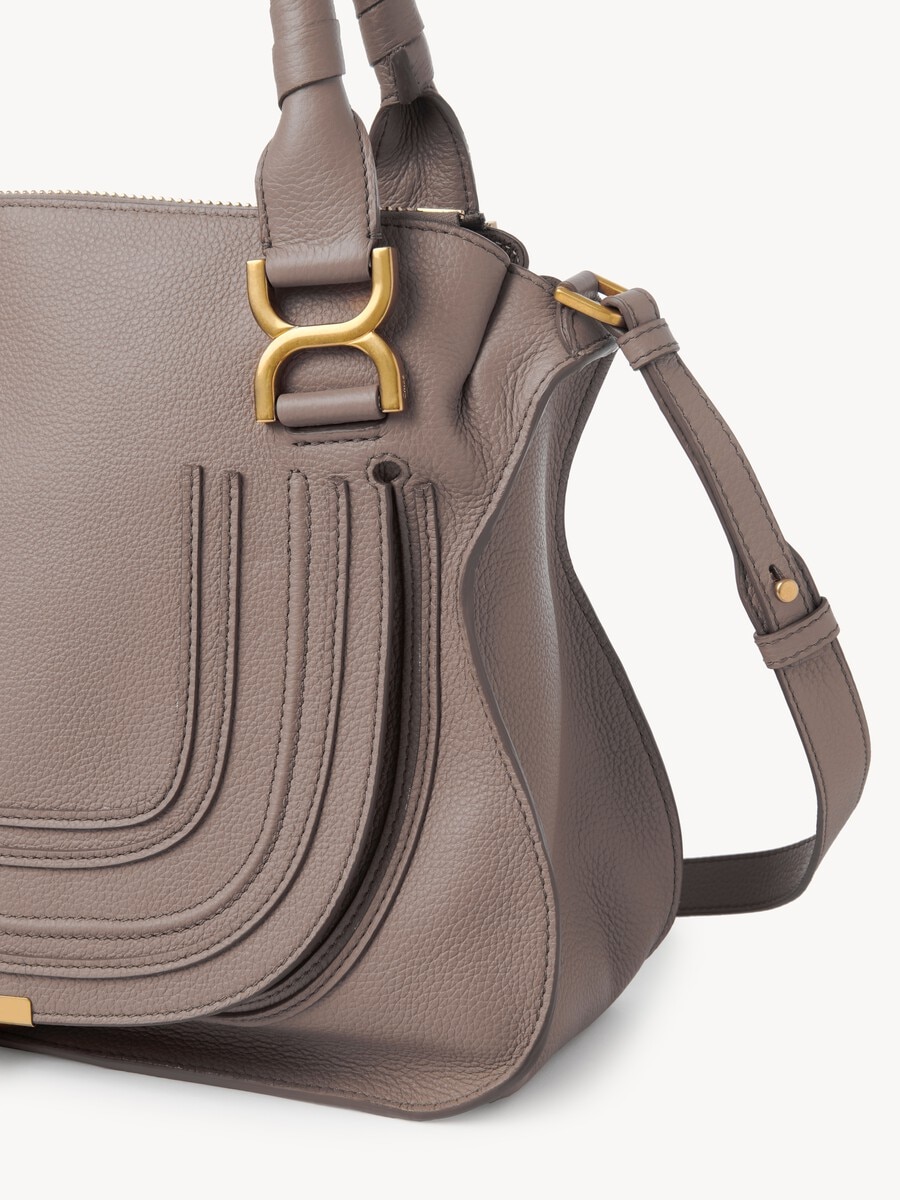 Small Marcie bag in grained leather - 5