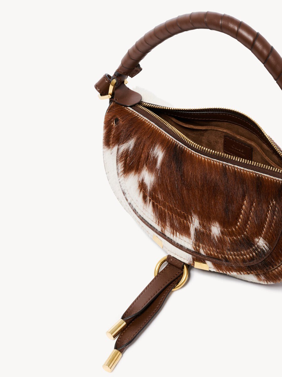 Mini Marcie shoulder bag in hair-on leather - 7