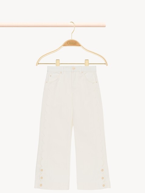 Kids' scalloped jeans
