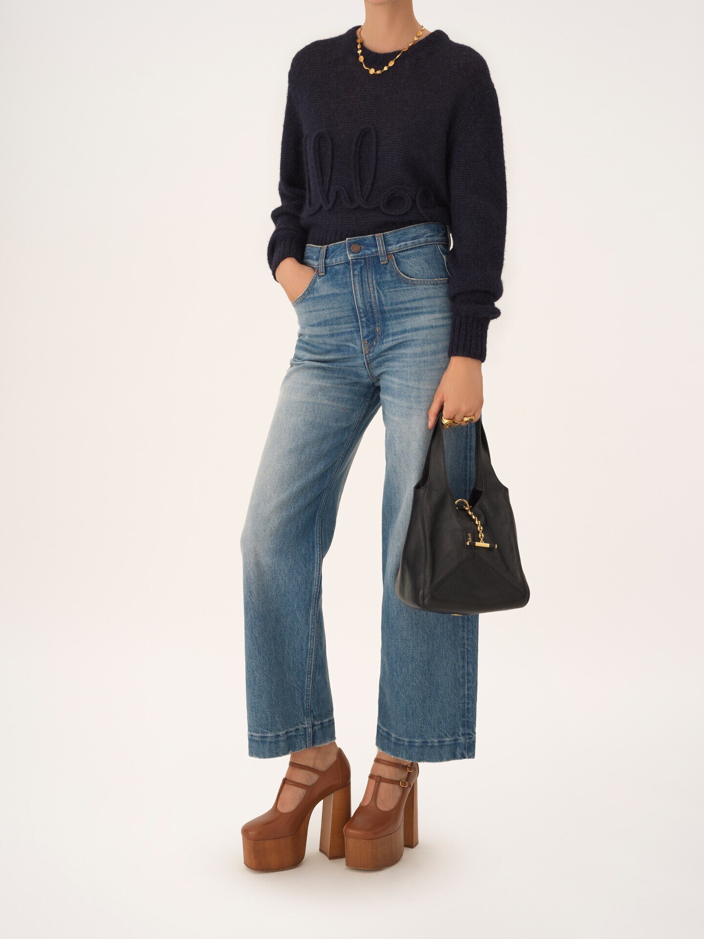 Kleine Chlo&eacute; Balloon Bag aus genarbtem Leder - 8