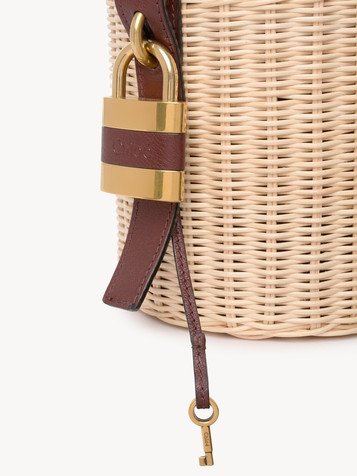 Small Paddington bucket bag in wicker - 6.0