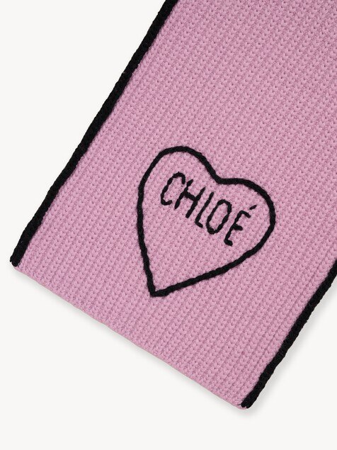 The Chlo&eacute; Encoeur scarf in wool & cashmere