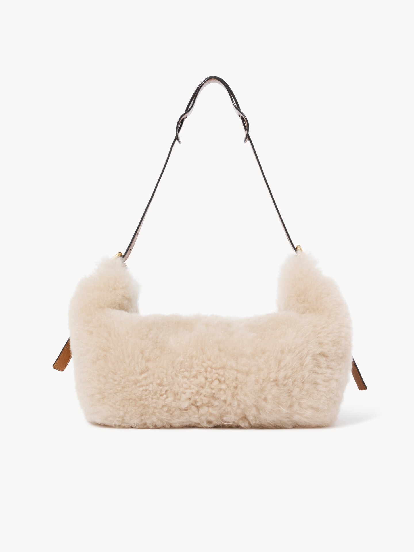 Paddington crossbody bag in shearling - 4.0