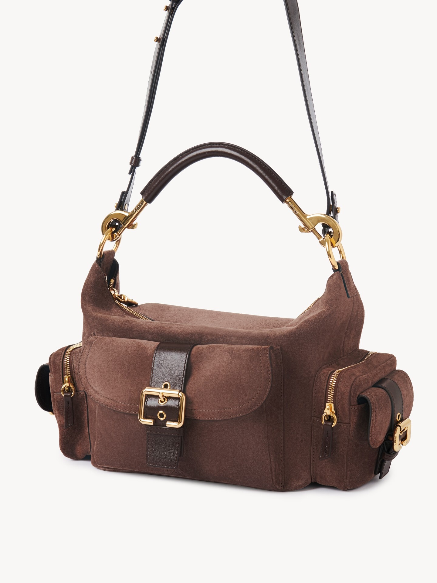 Camera bag in suede leather - 5