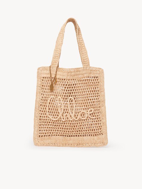 Bolso tote Summer Banana de rafia