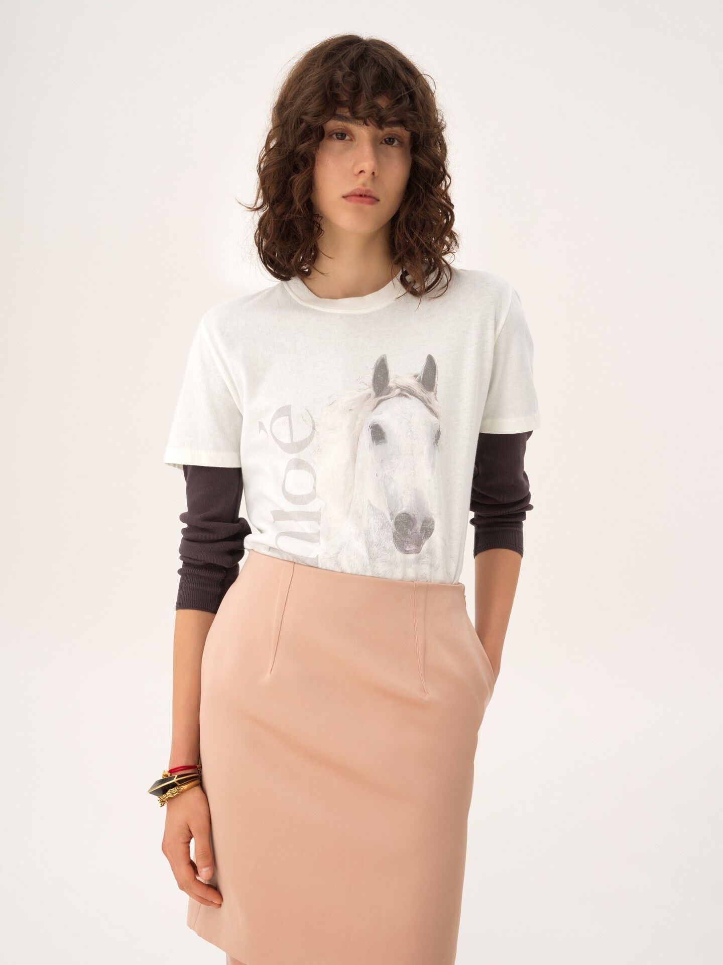 Crew-neck logo T-shirt in cotton jersey - 4