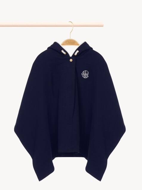Kids' hooded cape jacket