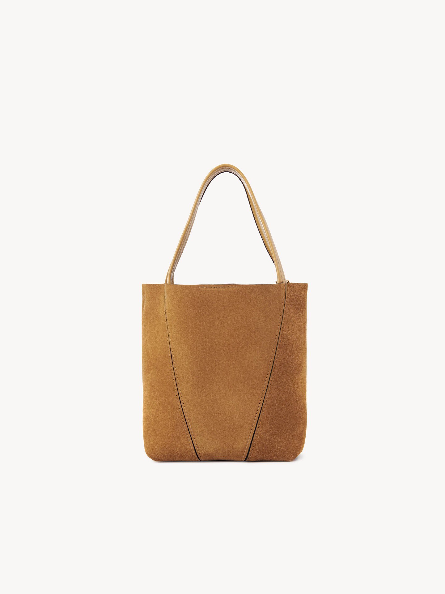 Small Chlo&eacute; Spin tote bag in suede leather - 5