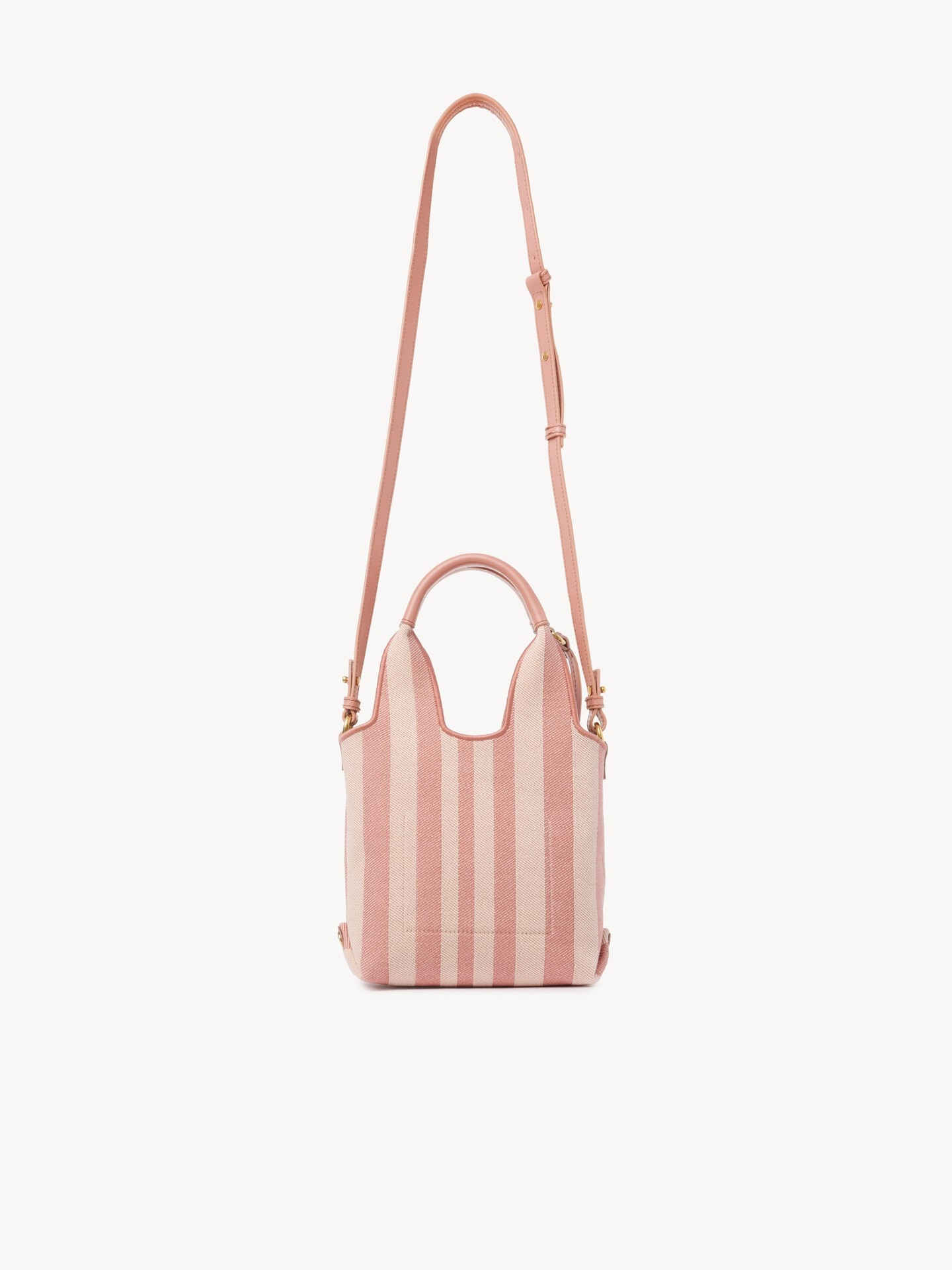 Mini Chlo&eacute; Stripy tote bag in jacquard - 4.0
