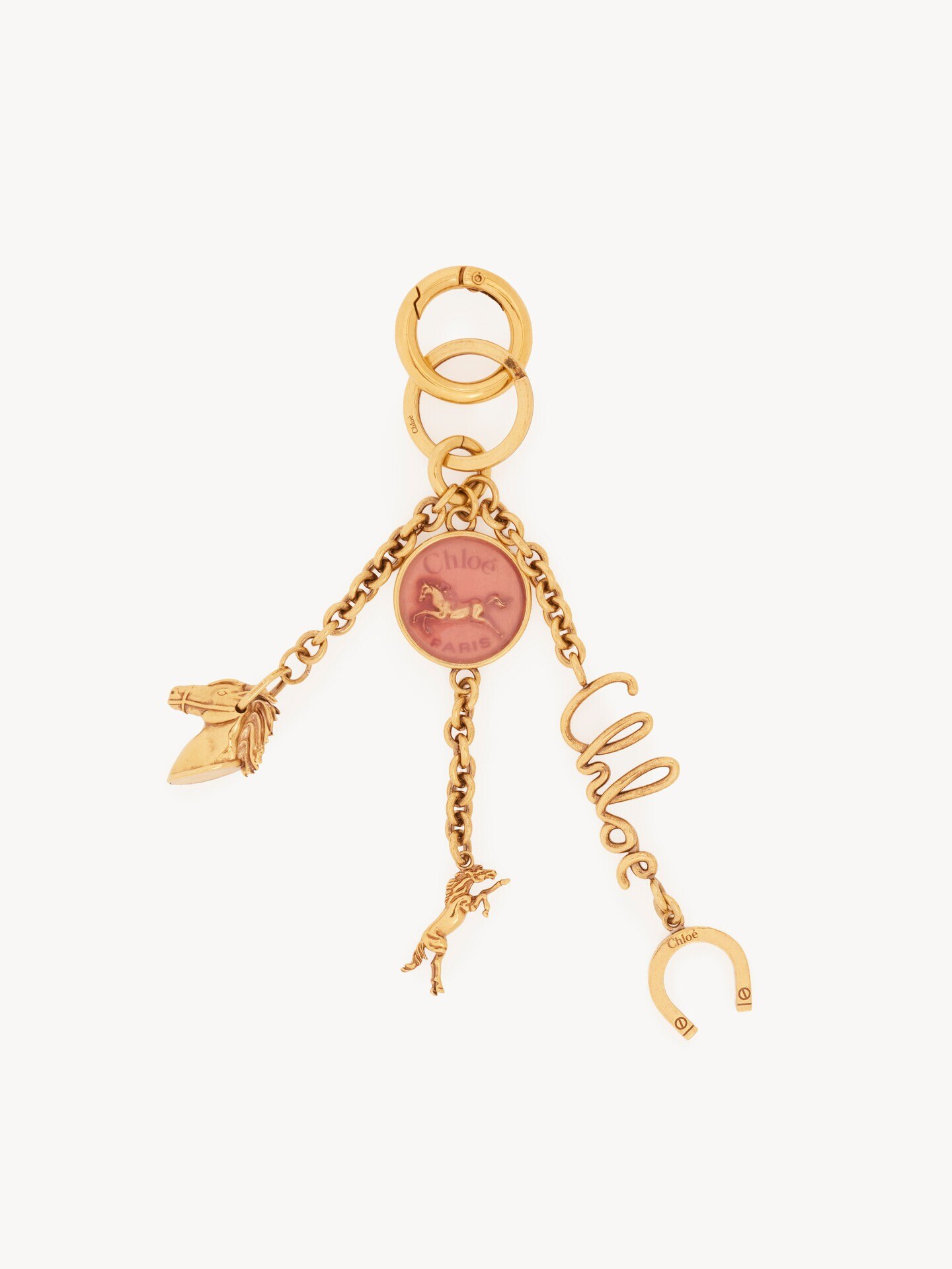 Charm para bolso Chlo&eacute; Symbols Coin Horse de lat&oacute;n - 1