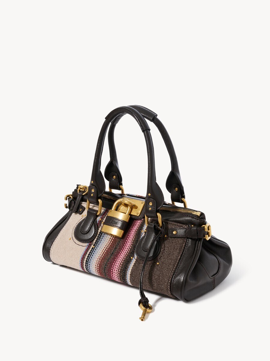 Sac Paddington en tweed et cuir grain&eacute; - 4