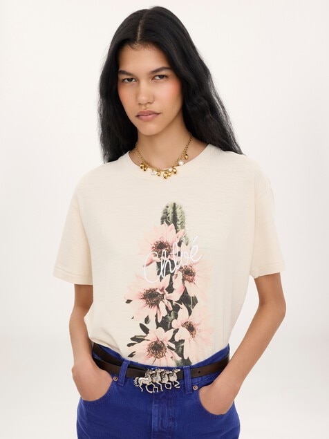Generous logo T-shirt in cotton jersey