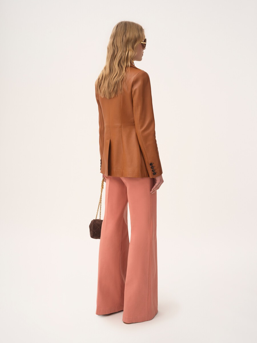 Tailored jacket in leather - 5