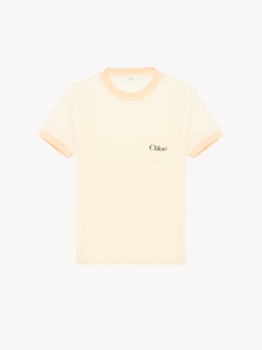 Crew-neck logo T-shirt in cotton jersey - 1