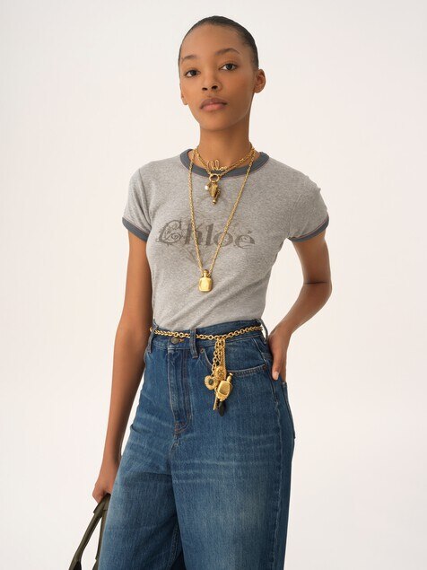 Baby fit logo T-shirt in cotton jersey