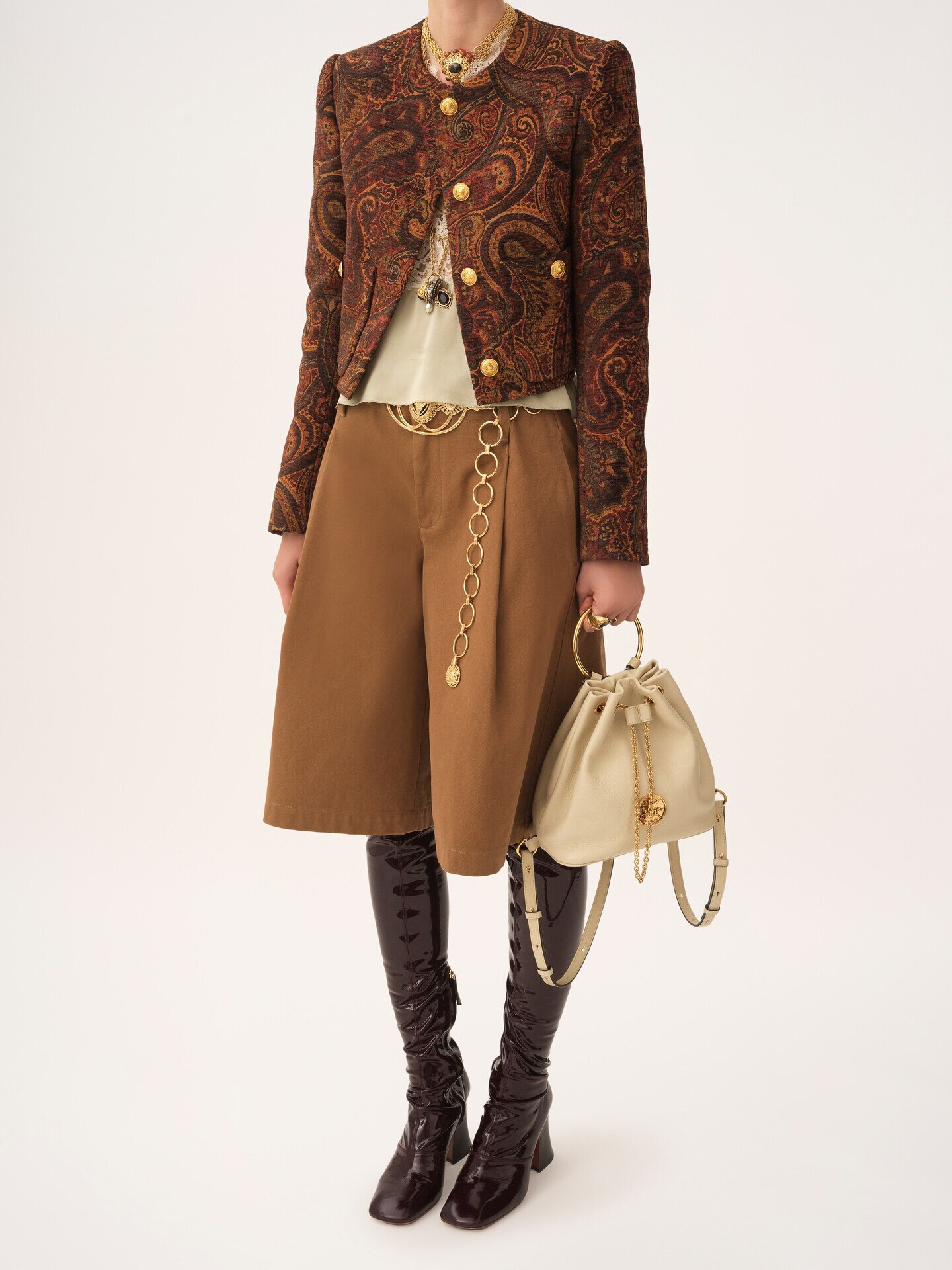 グレインレザー製Braceletスモールバックパック - 9