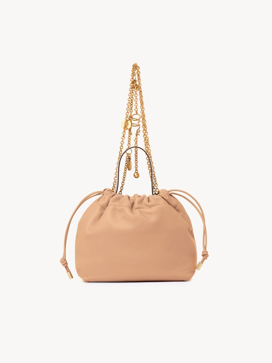 Kleine Chlo&eacute; Icons Schultertasche aus weichem Leder mit Kette - 5