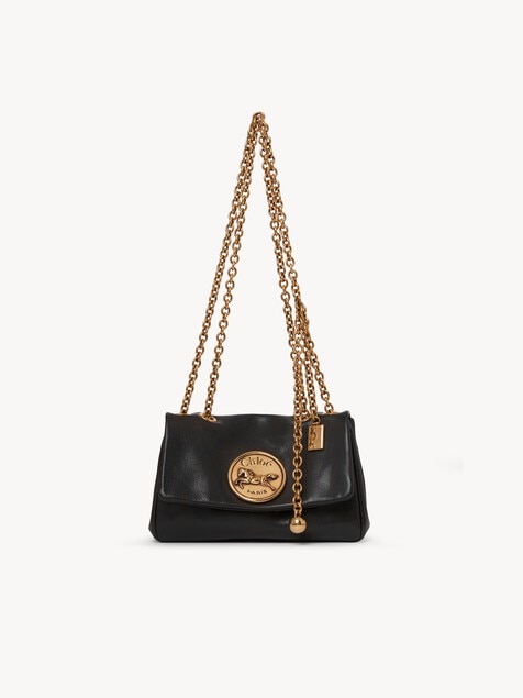 Kleine Chlo&eacute; Heritage Schultertasche aus genarbtem Leder