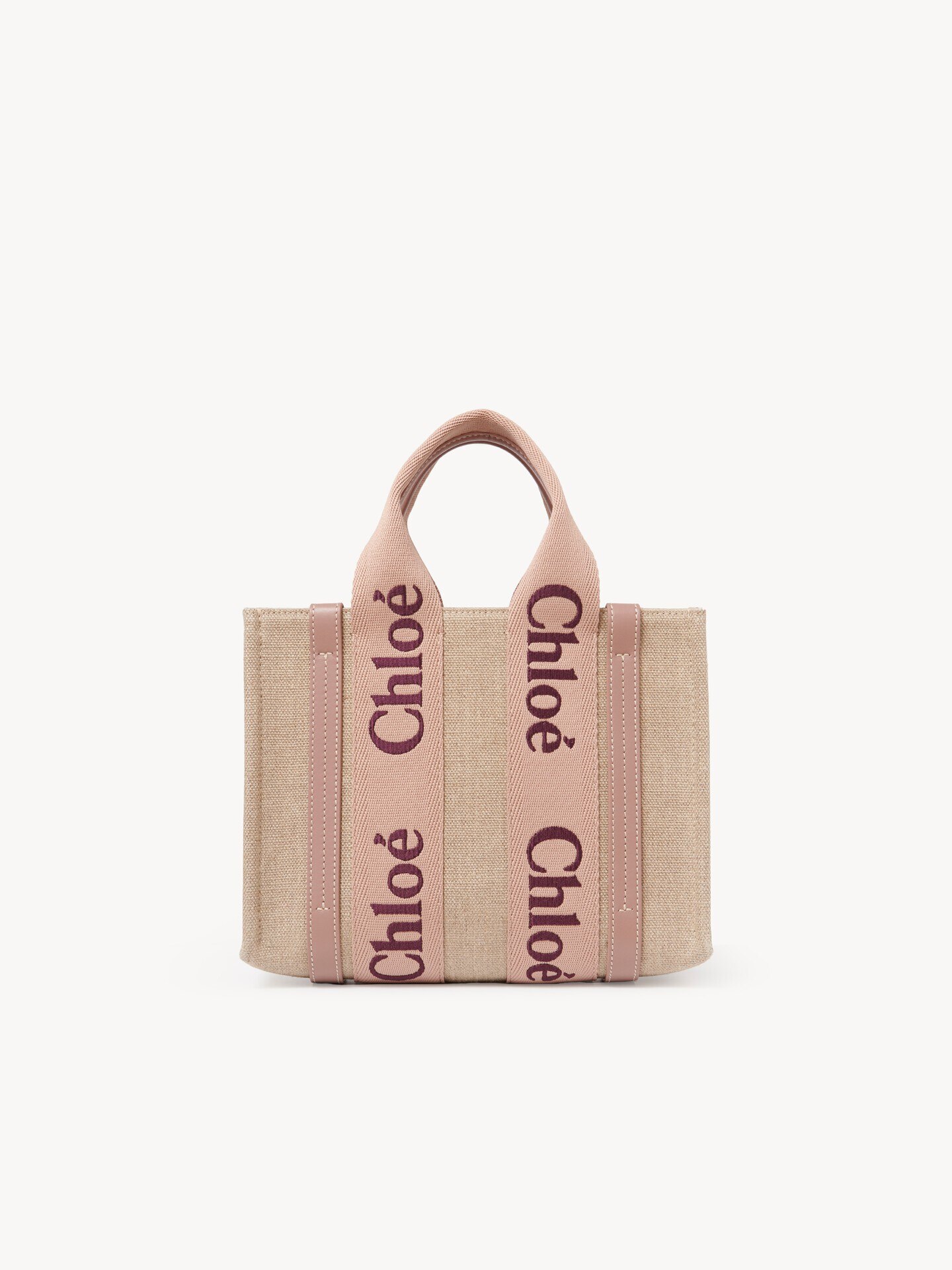 リネン製Woodyスモールトートバッグ - 6