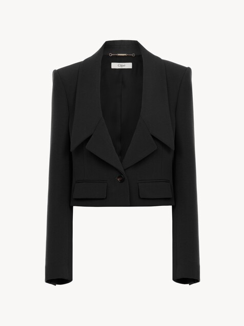 Heritage tailored jacket in wool gabardine