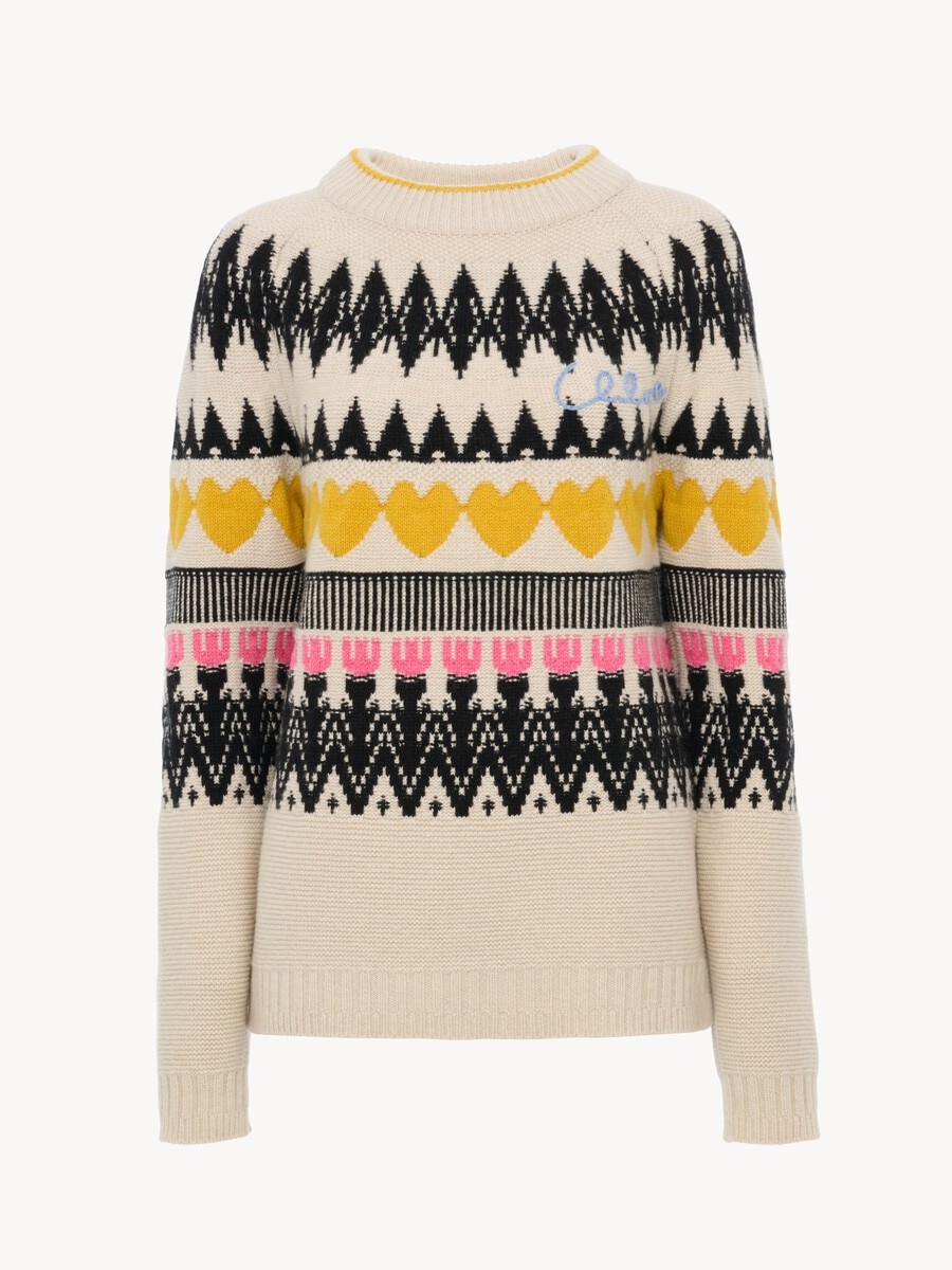 Generous logo sweater in a wool & cashmere knit - 2