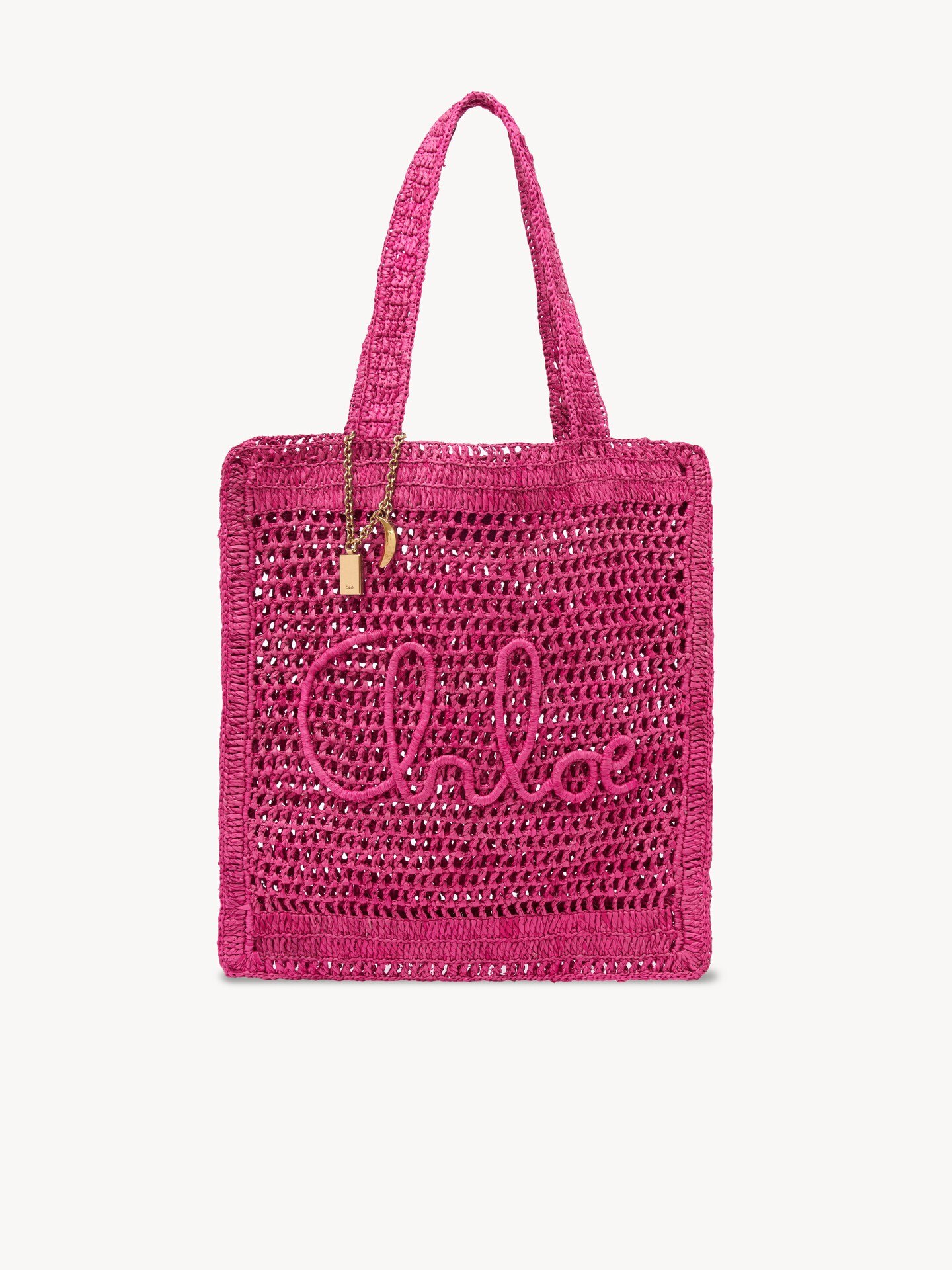 Summer Banana tote bag in raffia - 1
