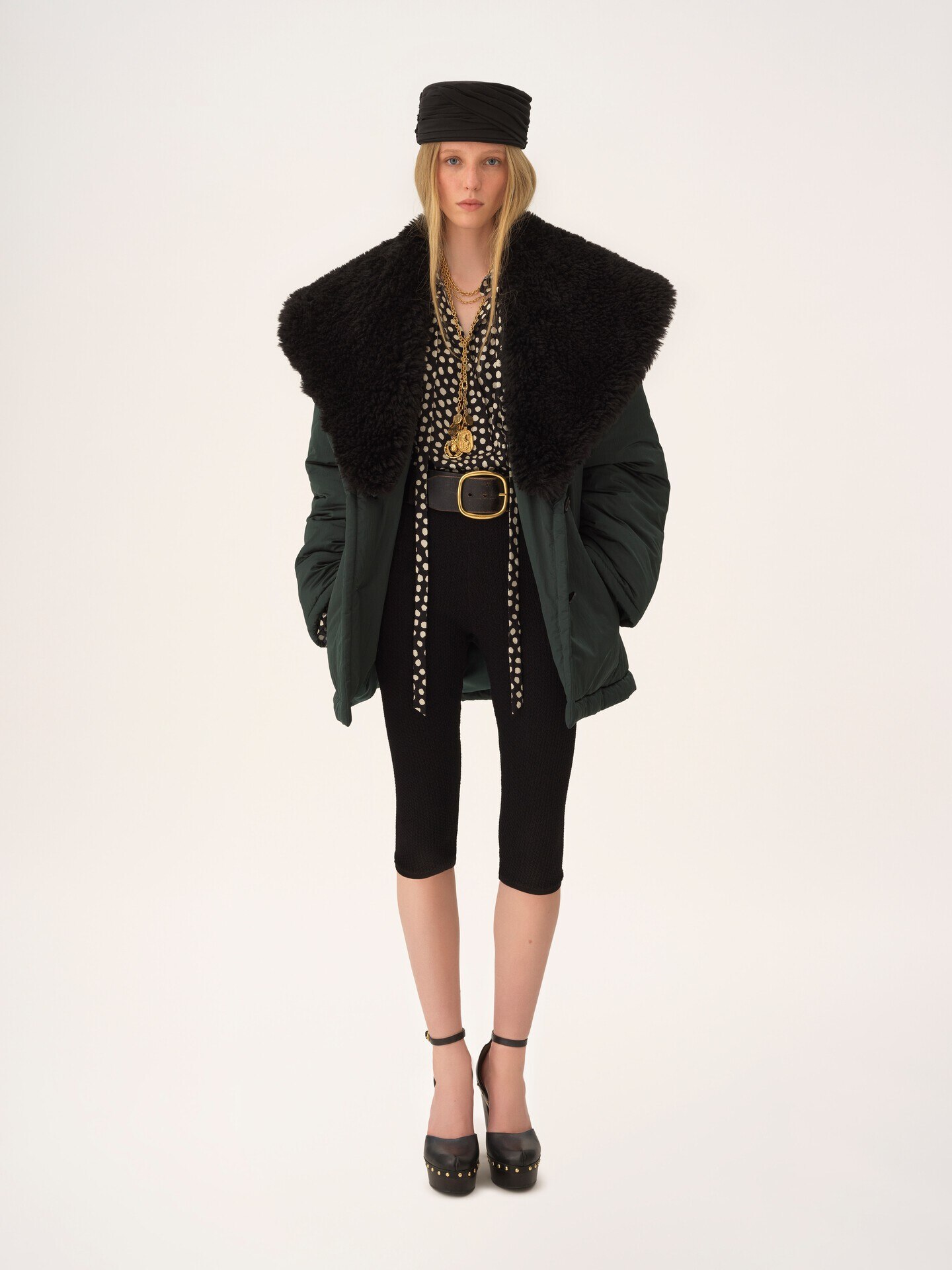 Short coat in technical satin - 3