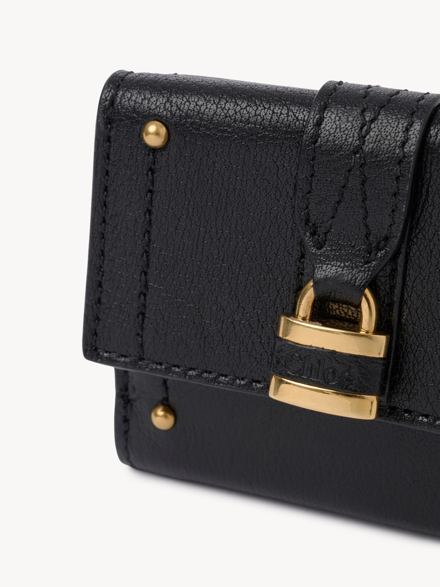 Mini portefeuille &agrave; trois volets Paddington en cuir grain&eacute; - 6