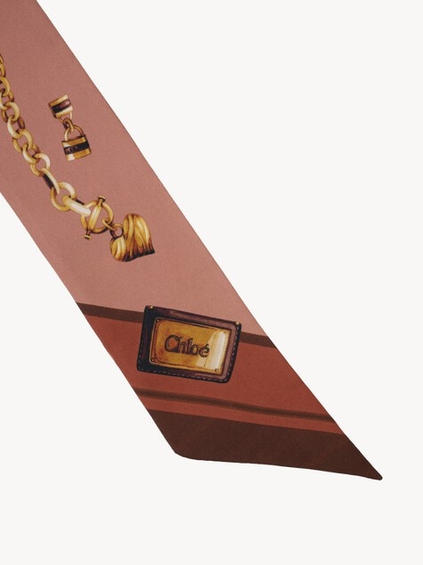Foulard bandeau Chlo&eacute; Paddington en twill de soie