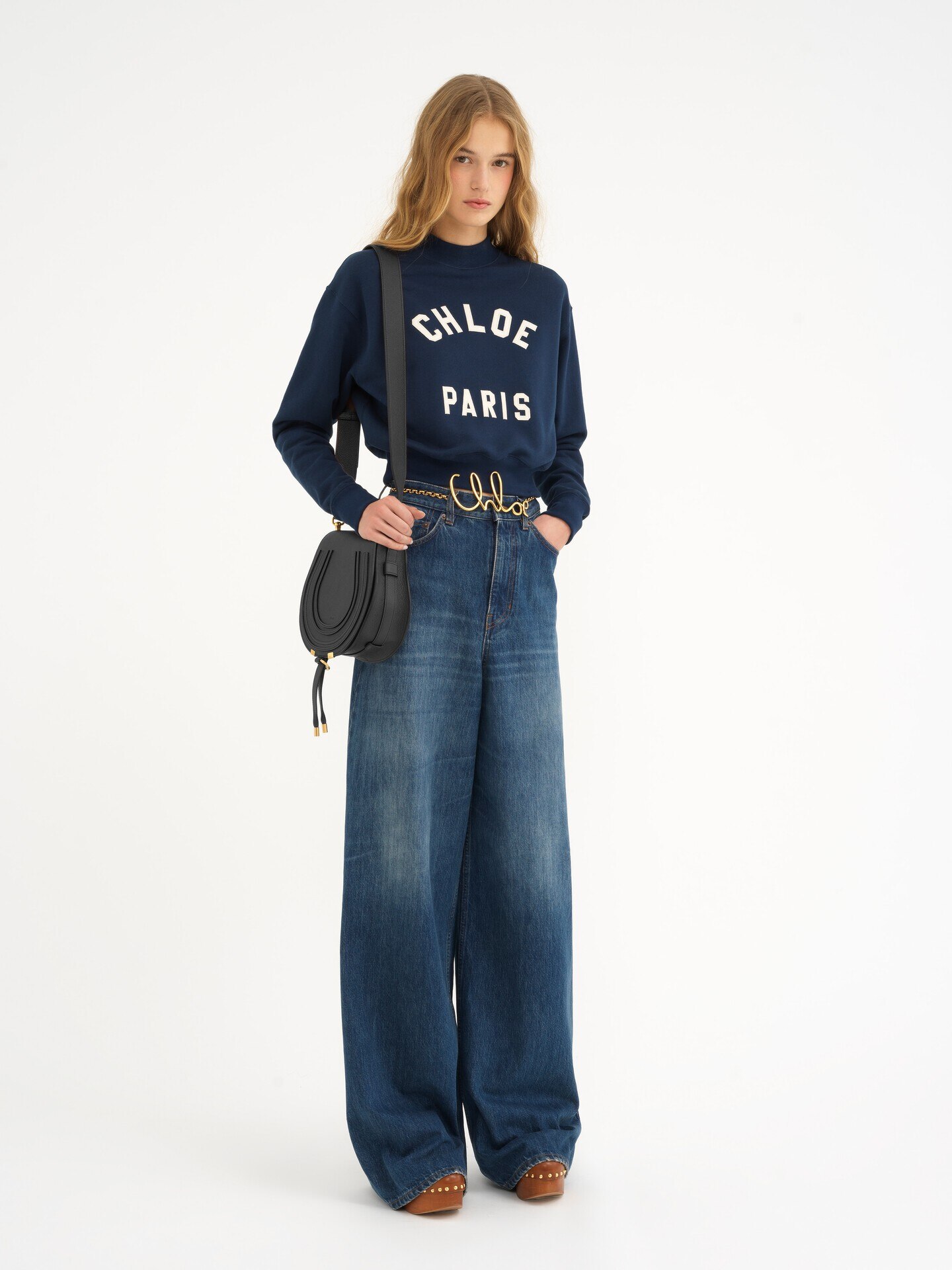 Sac port&eacute; &eacute;paule Marcie en cuir grain&eacute; - 7