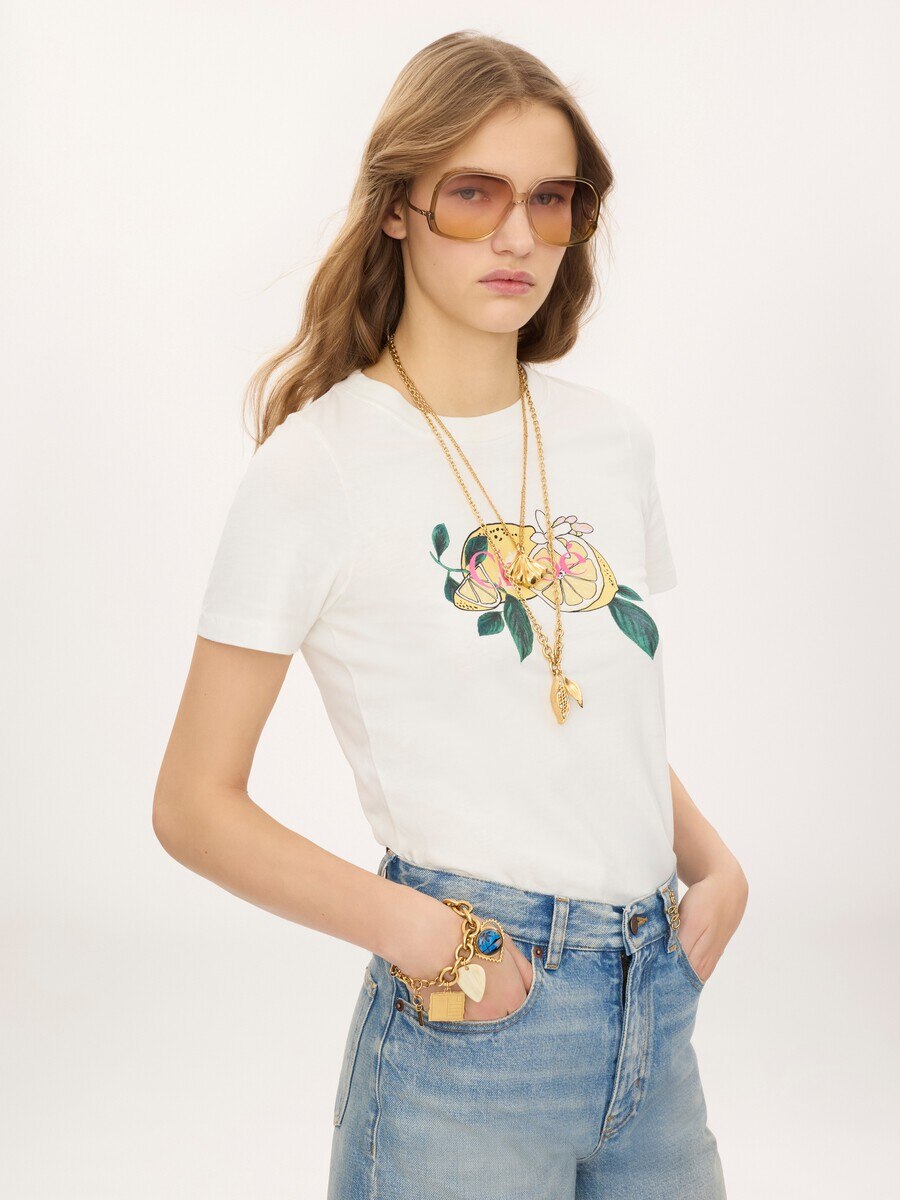 Crew-neck logo T-shirt in cotton jersey - 4