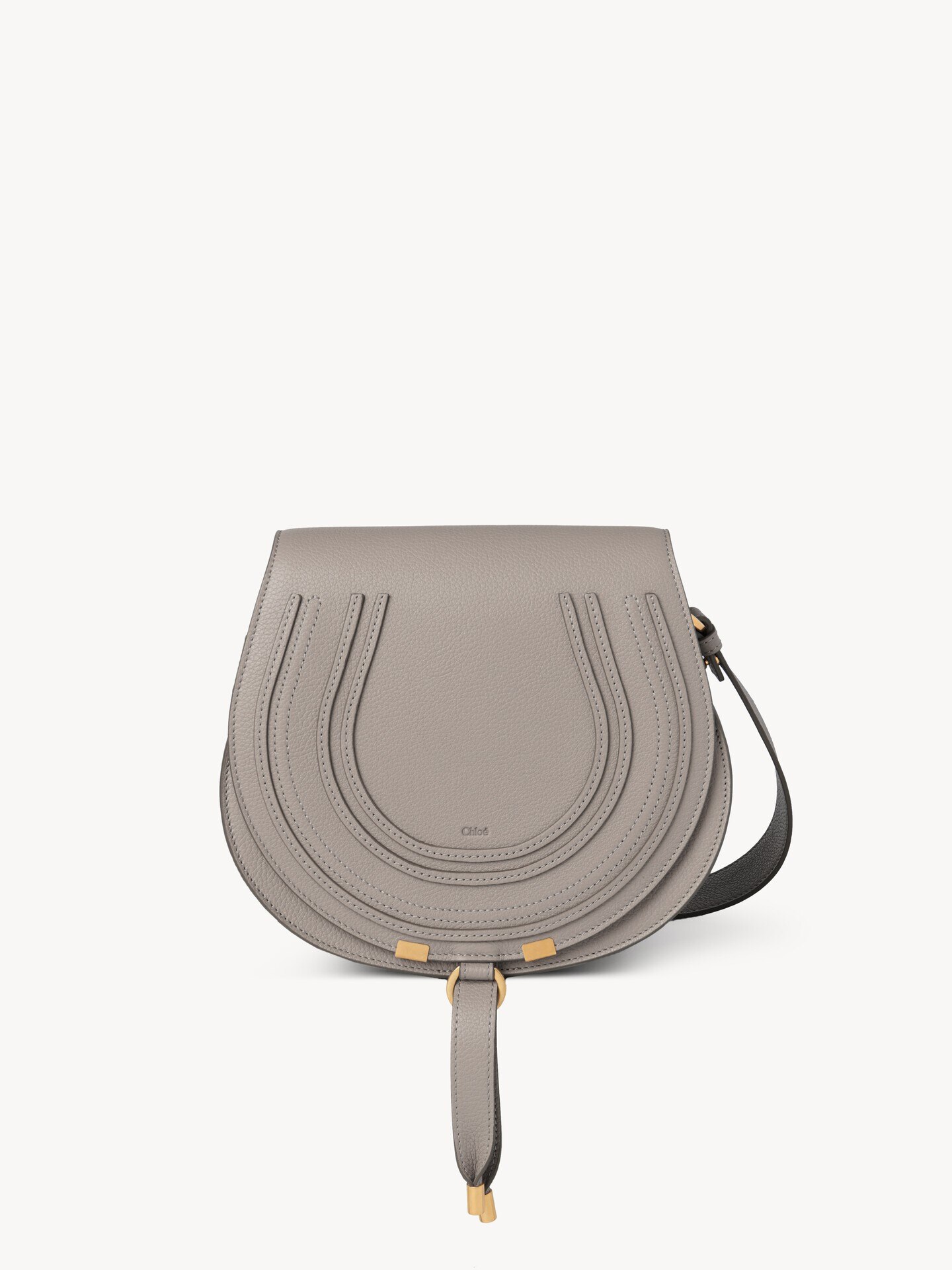 Marcie saddle bag in grained leather - 2
