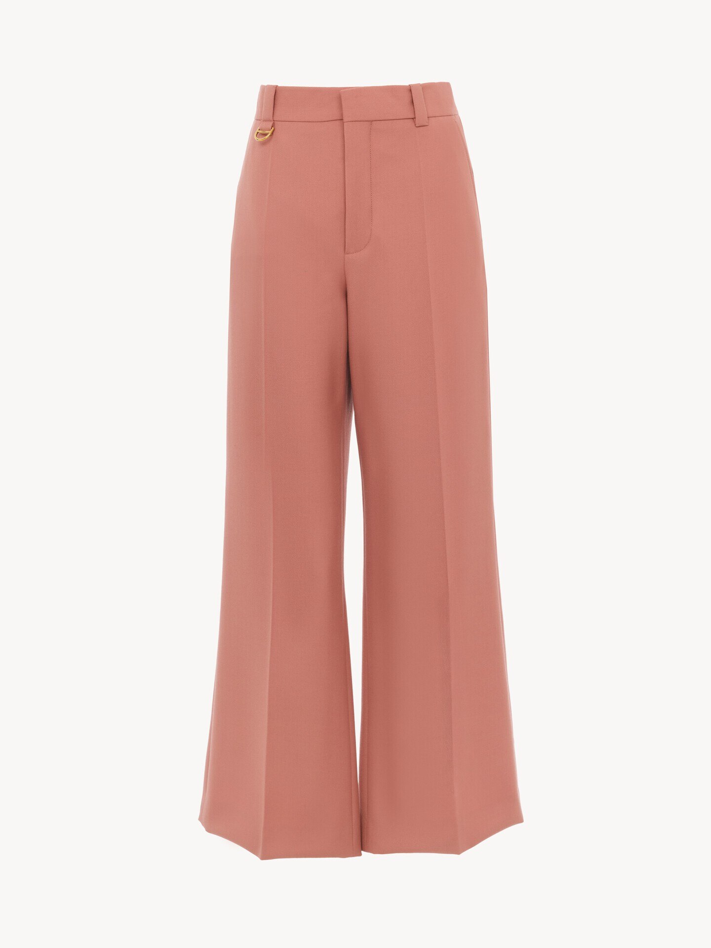 Pantalon bootcut &eacute;vas&eacute; en gabardine de laine - 2