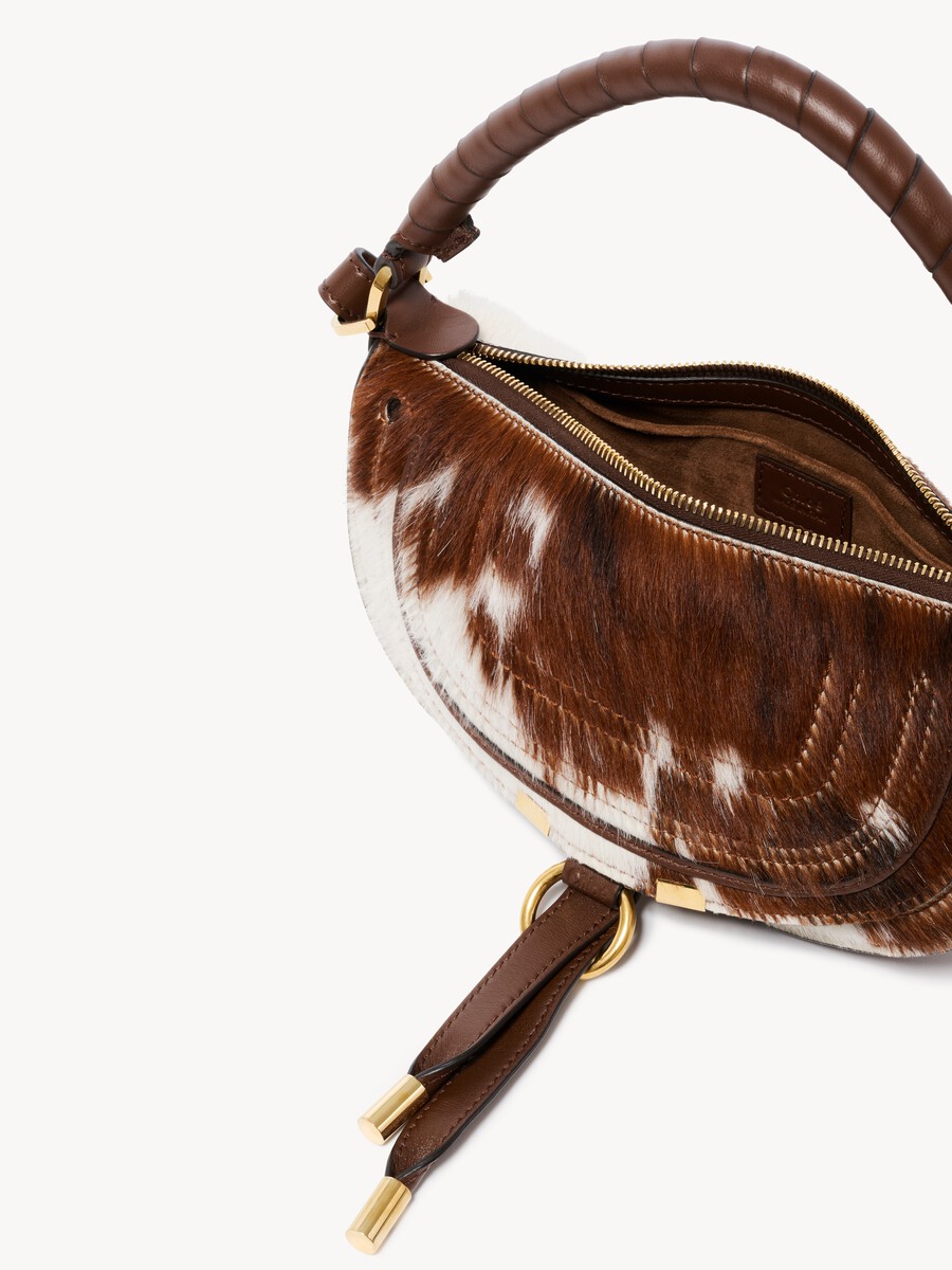 Mini Marcie shoulder bag in hair-on leather - 6