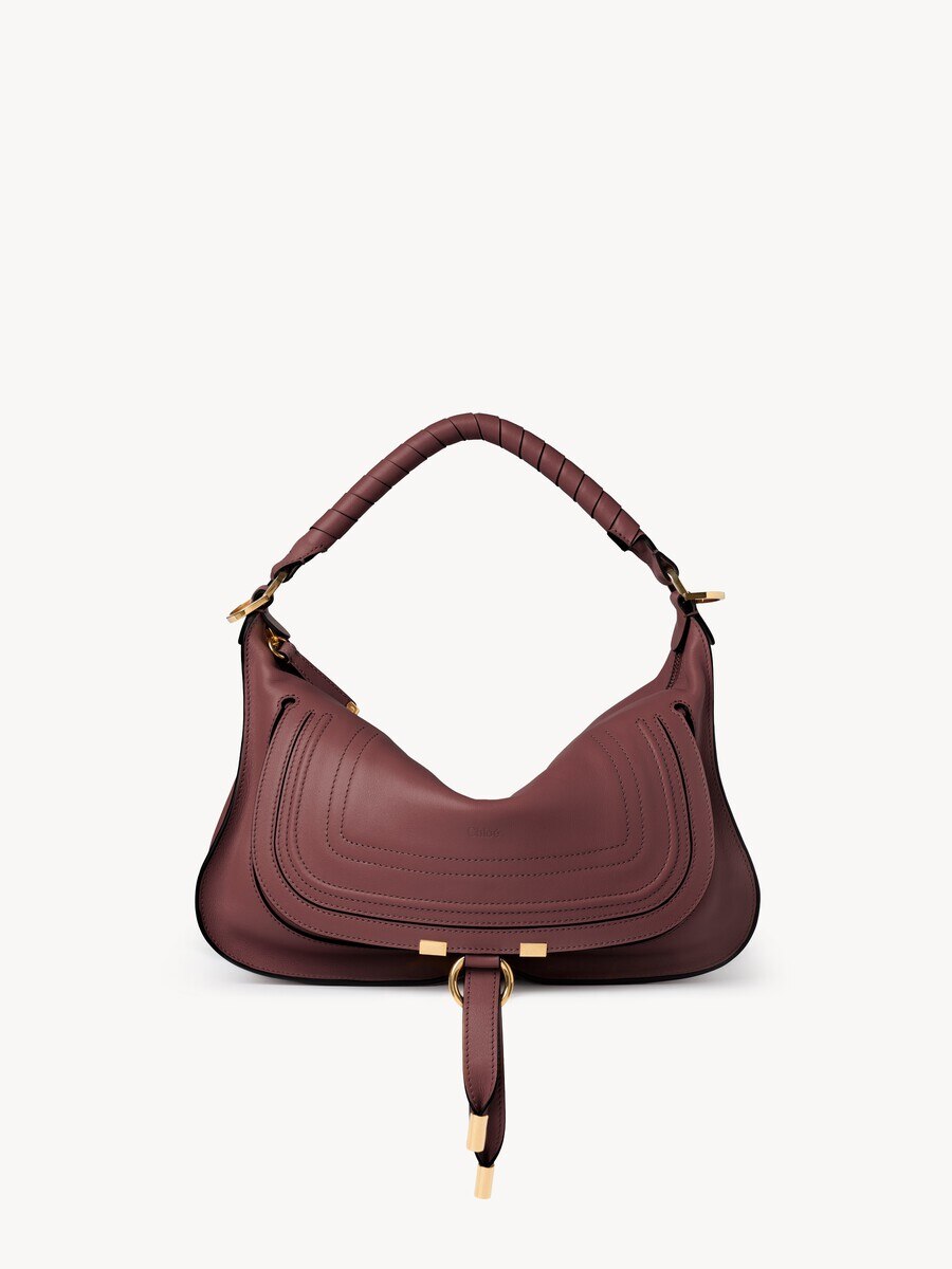 Kleine Marcie Schultertasche aus weichem Leder - 1