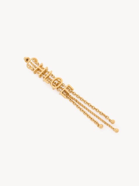 The Chlo&eacute; Mini Belt dangling earrings
