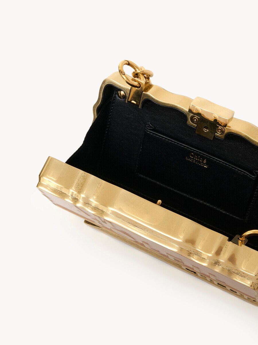 Chlo&eacute; Soleil Minaudi&egrave;re mit Kette aus Messing und Emaille - 6