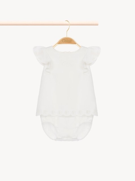 Ensemble robe tunique et bloomer bébé 