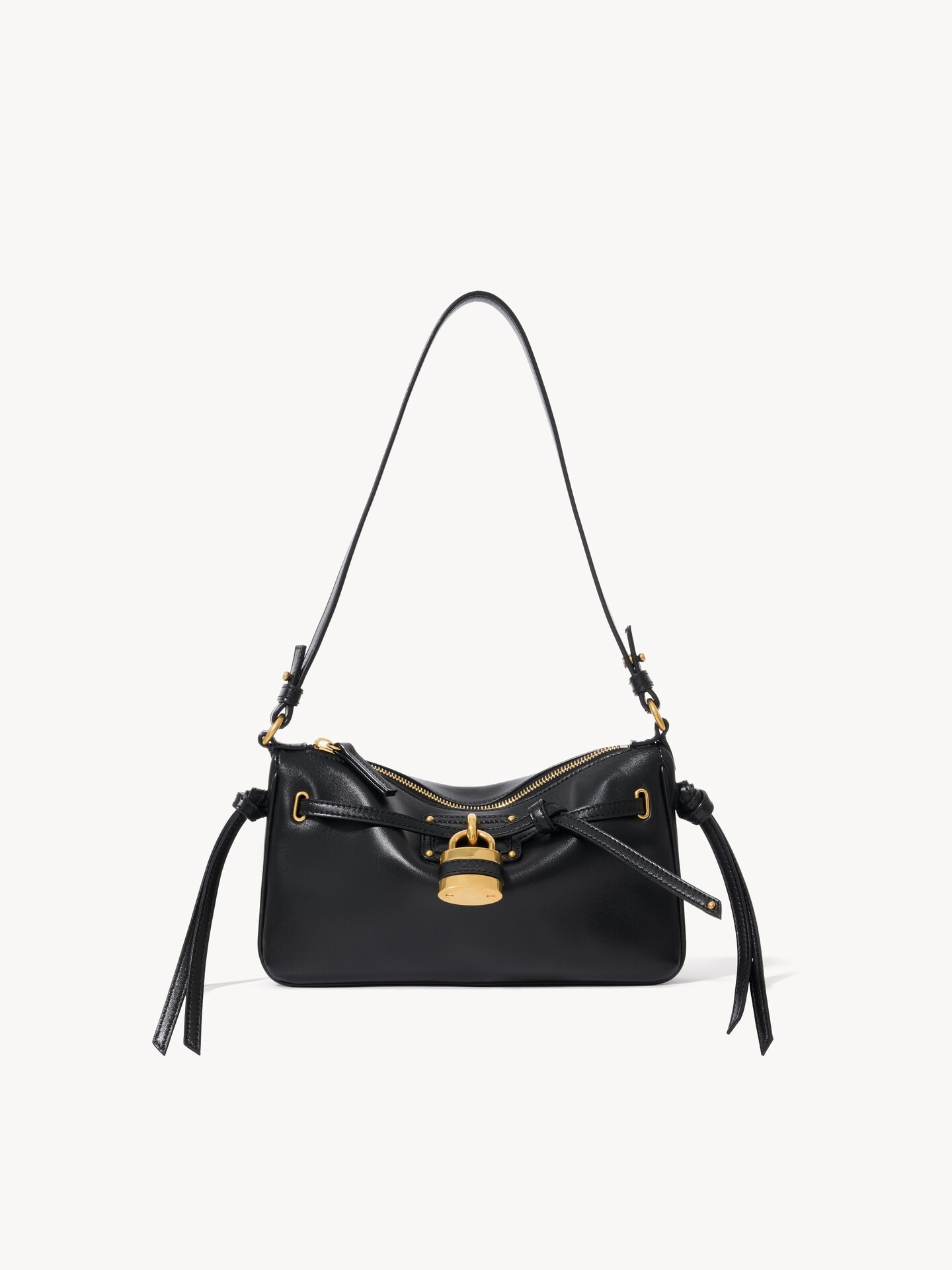 Mini Paddington Sling pouch with strap in soft leather - 1.0