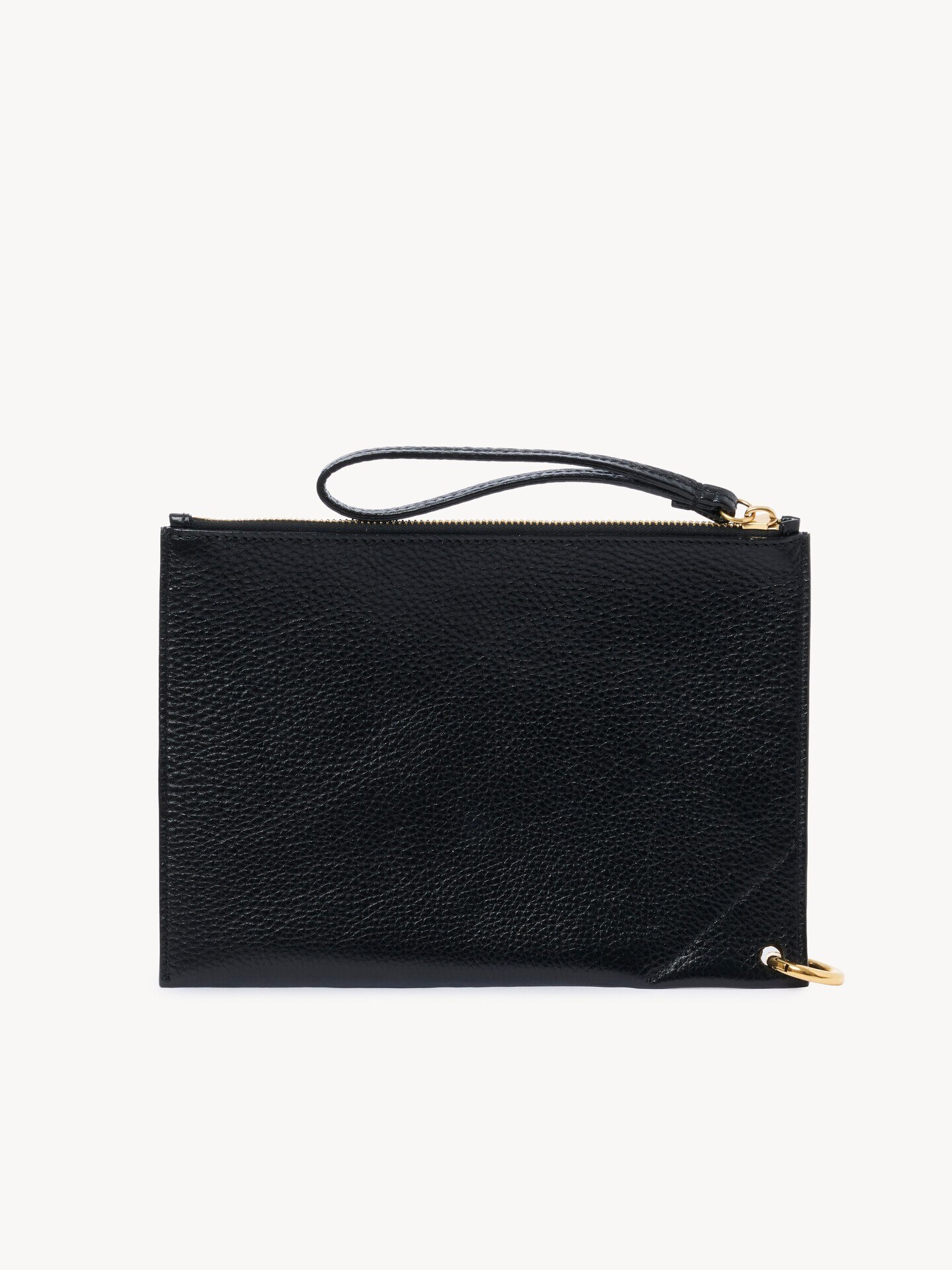 Chlo&eacute; Spin zipped pouch in grained leather - 3