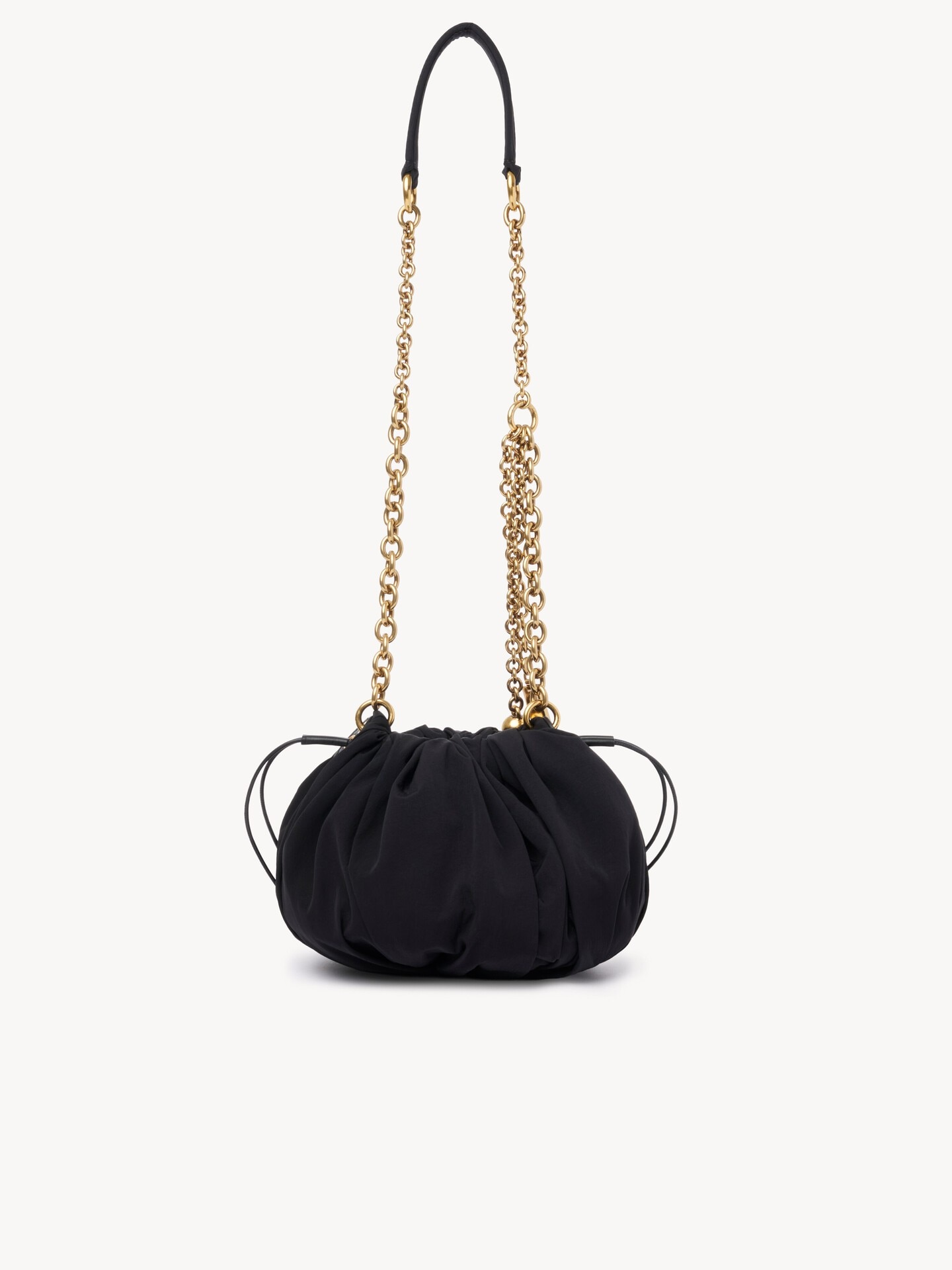 Chlo&eacute; Pliss&eacute; shoulder bag with chain in nylon - 5